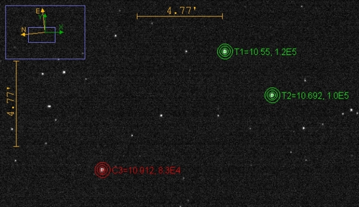チャート - EF Dra, JD 2460943.44681