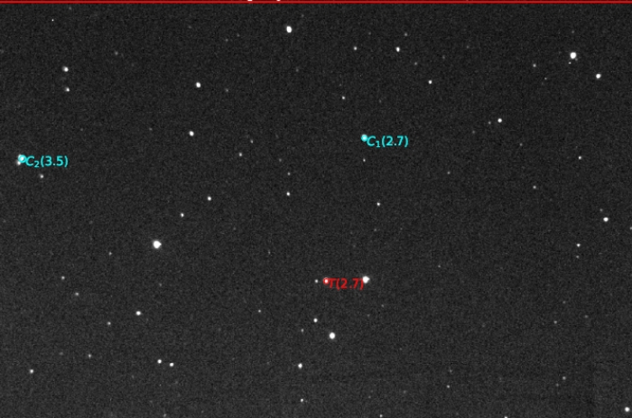 チャート - TOI 2119.01, JD 2460953.26730