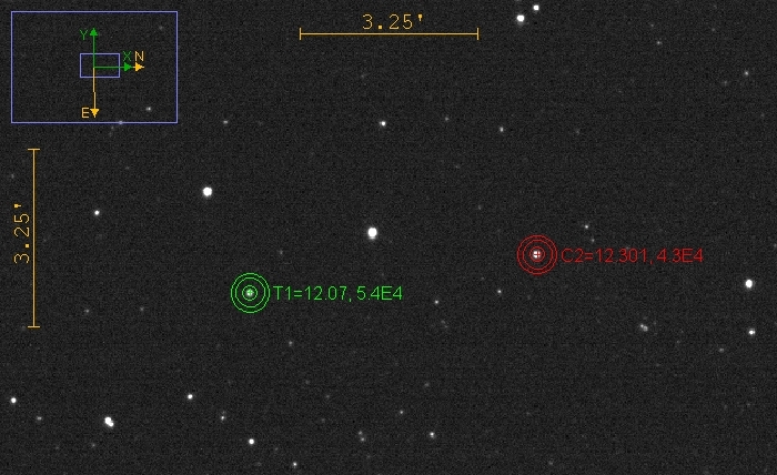 チャート - V1320 Cas, JD 2460953.37667