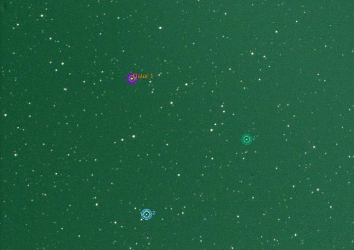 チャート - Qatar-1, JD 2460951.36179