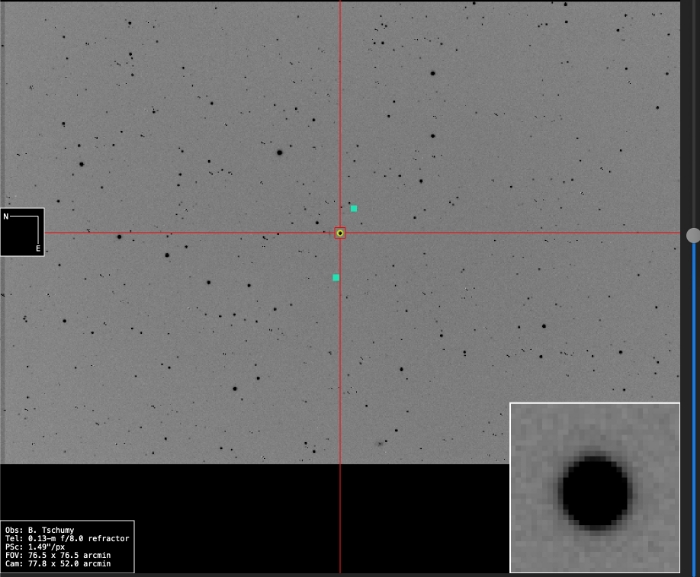 チャート - V0619 Peg, JD 2460968.58698