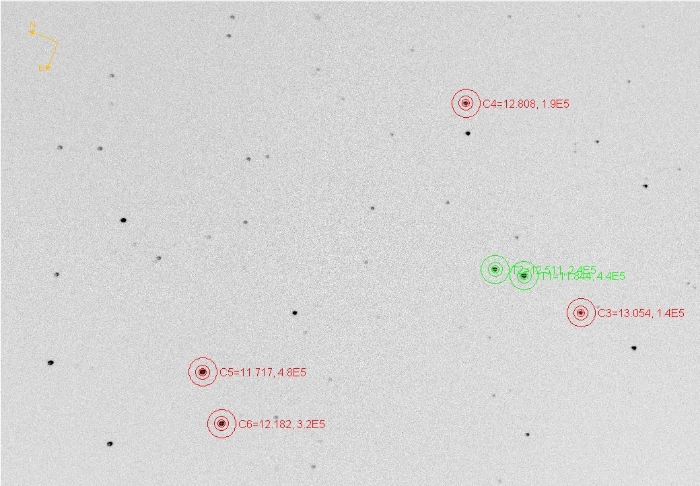 チャート - ASAS J045022-1815.0, JD 2460964.06344
