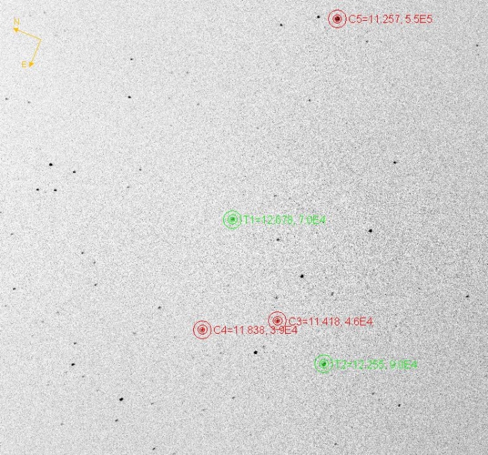 チャート - V5575 Sgr, JD 2460964.01159