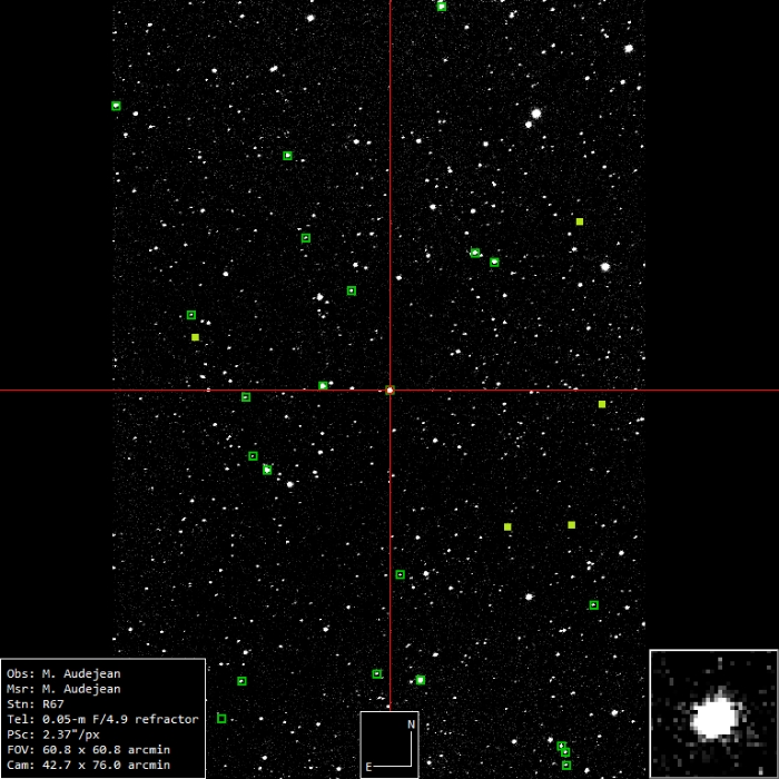 チャート - SU Cep, JD 2460966.27684