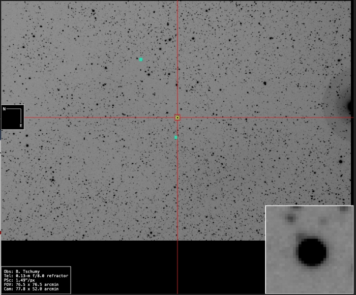 チャート - V1320 Cas, JD 2460984.55170