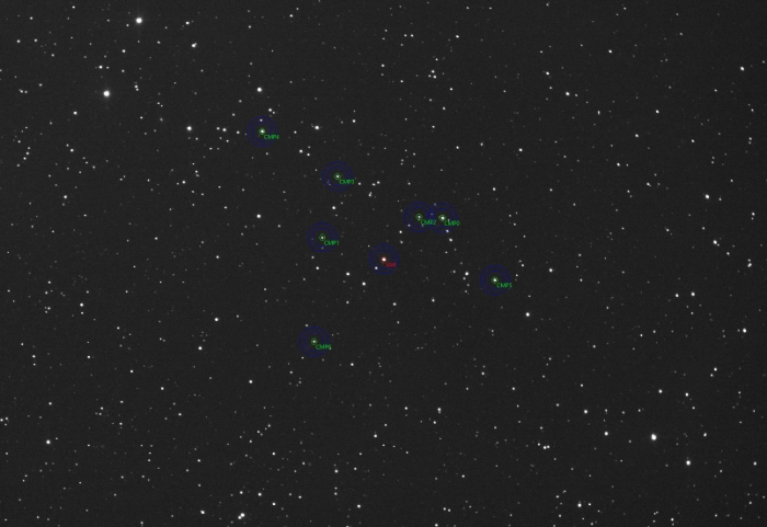 チャート - WASP-11, JD 2461002.20636