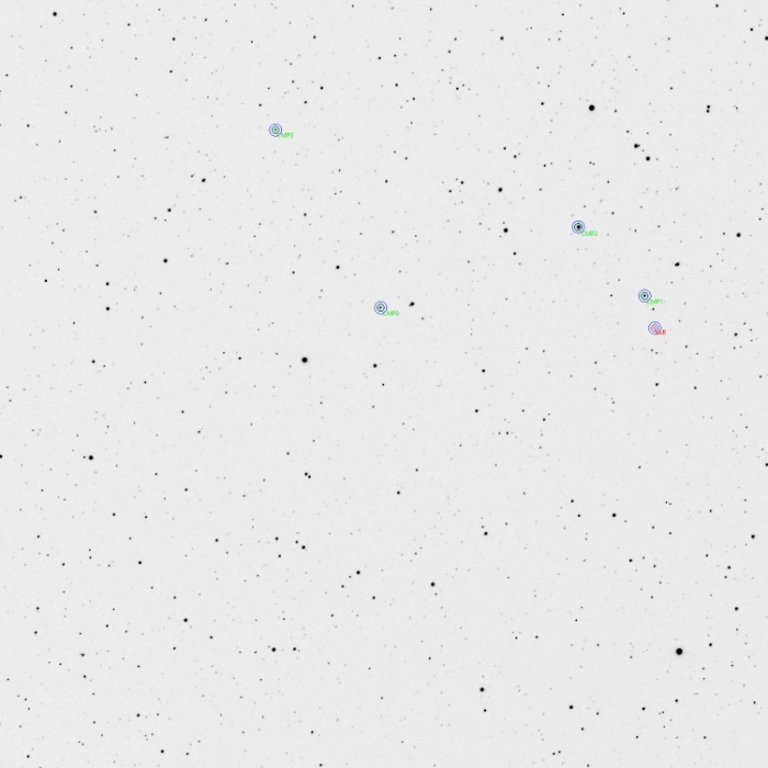 チャート - ZTF J065105.26+292834.6, JD 2461007.38796