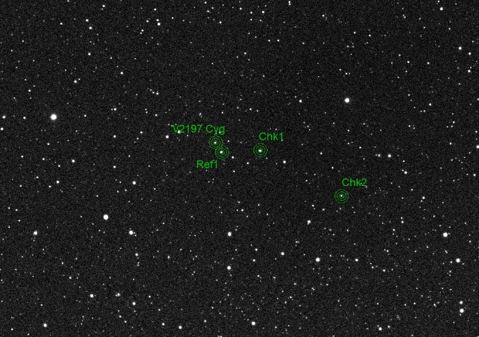 チャート - V2197 Cyg, JD 2460991.21081