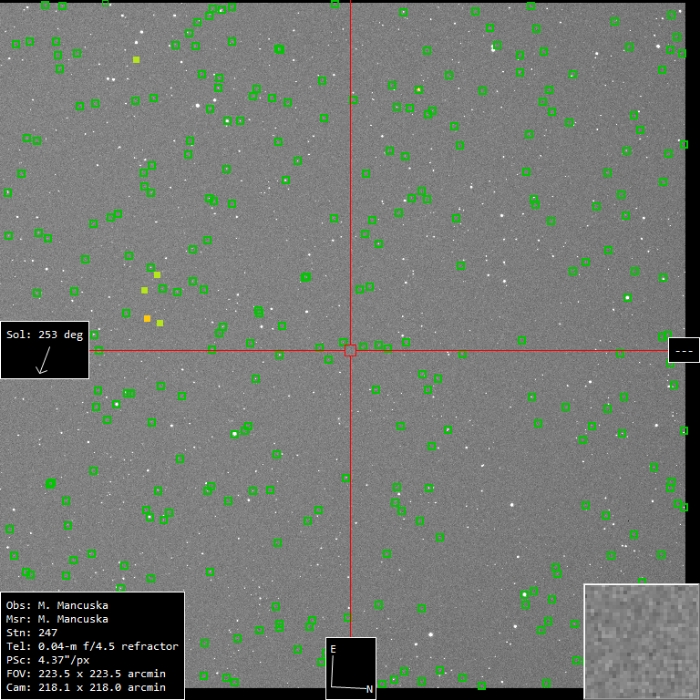 チャート - V0450 Dra, JD 2461038.22822