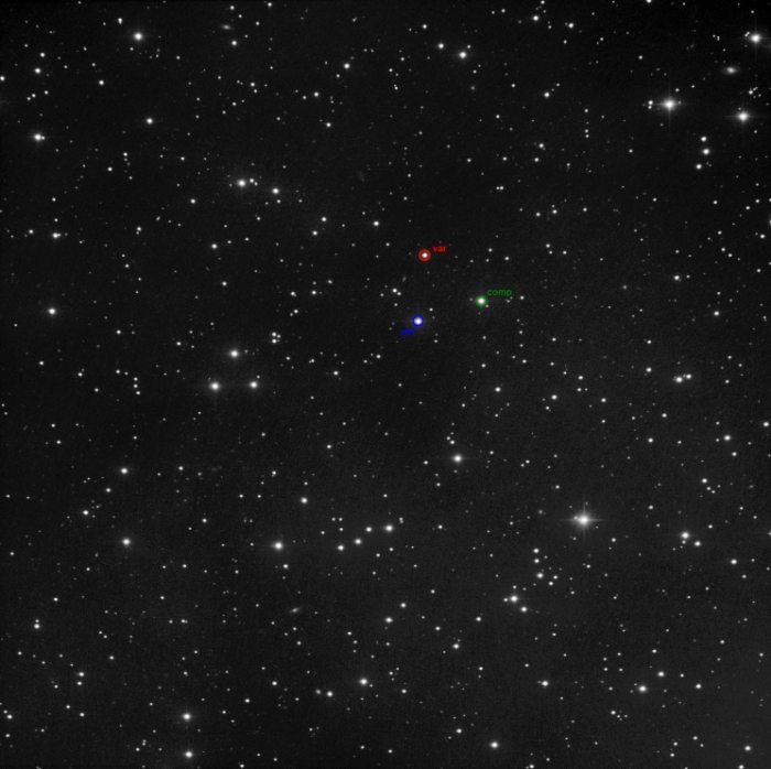 チャート - V0518 Gem, JD 2461048.40635