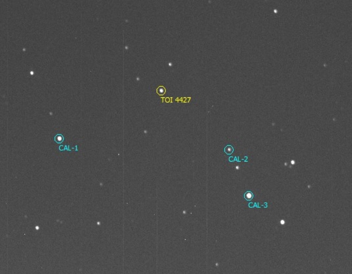 チャート - TOI-4427, JD 2461053.31362