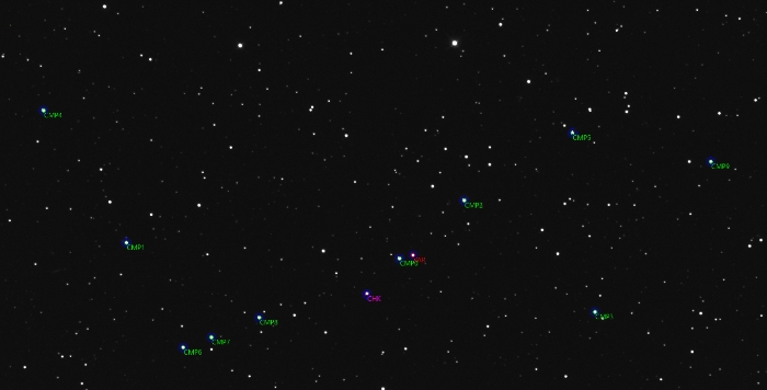 チャート - TOI-620, JD 2461057.15695