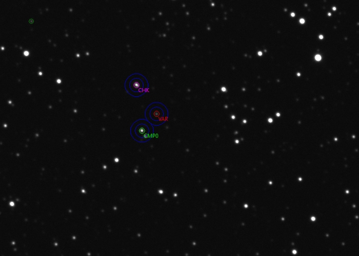 チャート - V0622 Lac, JD 2461028.97714