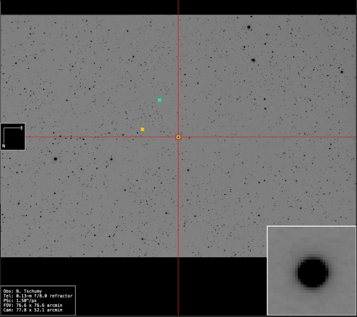 チャート - V2762 Ori, JD 2461068.54258