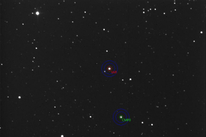 チャート - OX Cas, JD 2461072.32086