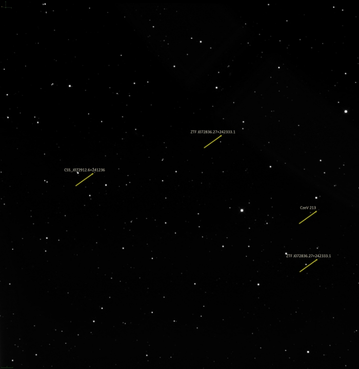 チャート - ZTF J072836.27+242333.1, JD 2461093.26977