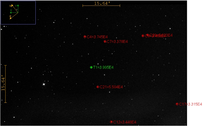 チャート - TOI-5620, JD 2461099.44263