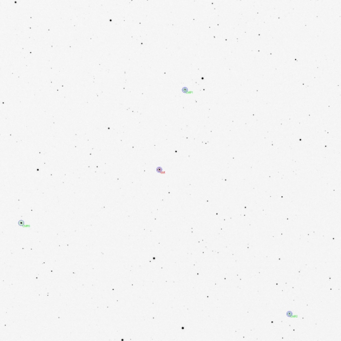 チャート - EF Dra, JD 2461105.30020