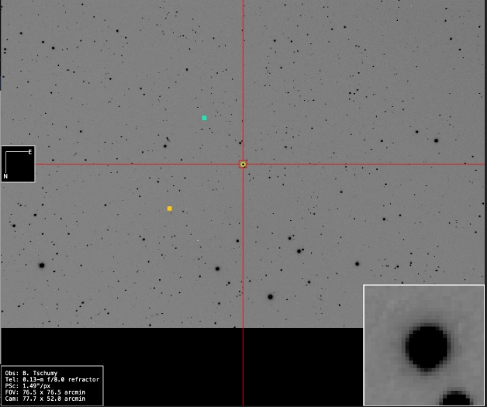 チャート - TX Cnc, JD 2461107.57183