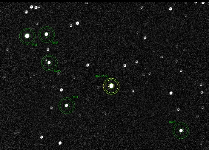 チャート - HAT-P-30, JD 2461111.34078