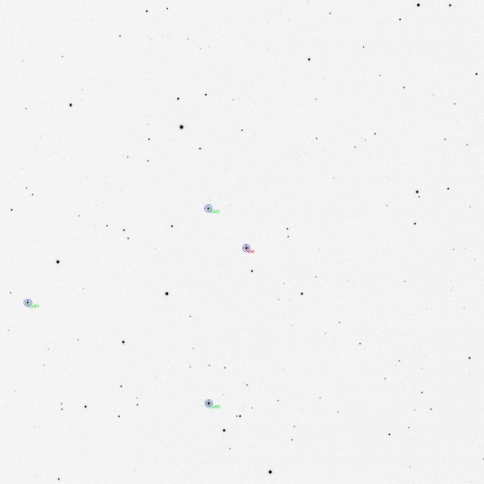 チャート - ROTSE1 J124058.41+365255.8, JD 2461113.27812