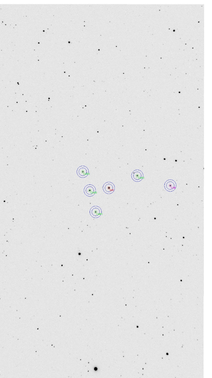 チャート - V0372 Dra, JD 2461098.54348