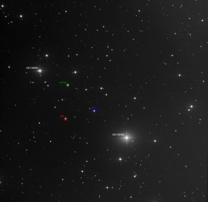 チャート - CzeV2569, JD 2461133.33579