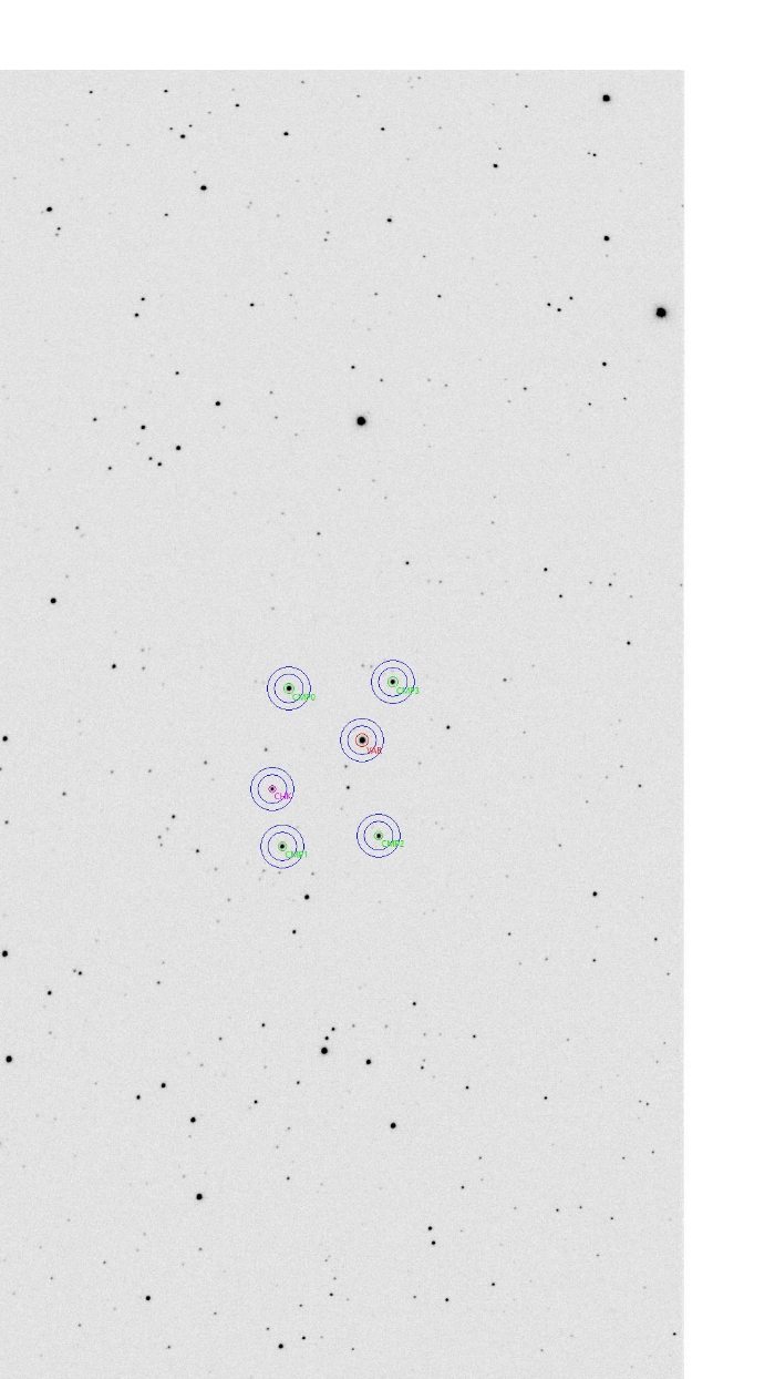 チャート - WX Cnc, JD 2461138.28630