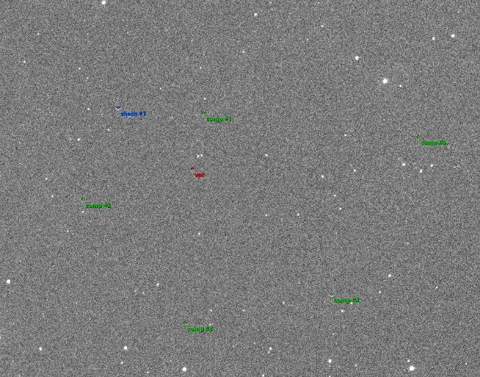 チャート - V616 Vir, JD 2461147.32135