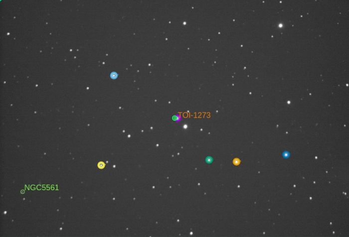 チャート - TOI-1273, JD 2461148.34396