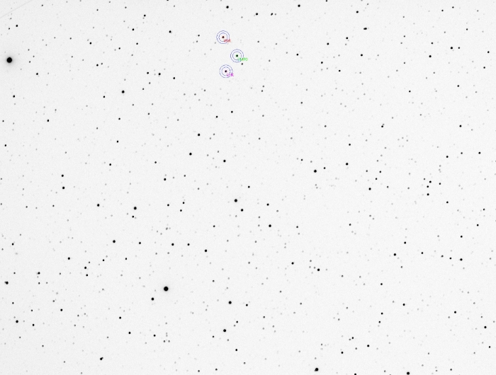 チャート - V0466 UMa, JD 2461160.40572