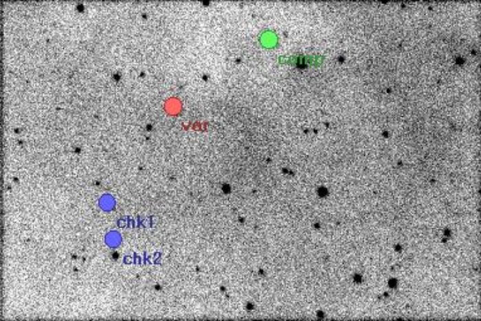 チャート - V0392 Ori, JD 2455228.40293