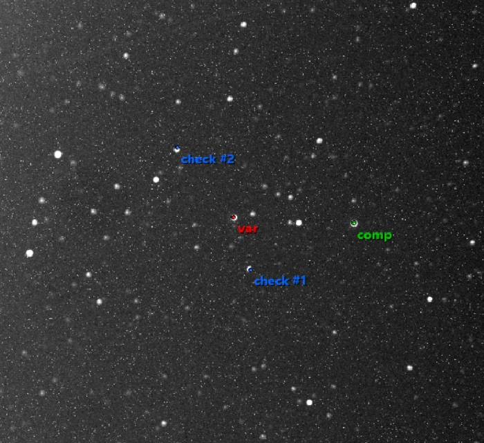 チャート - SW Lac, JD 2461249.35538