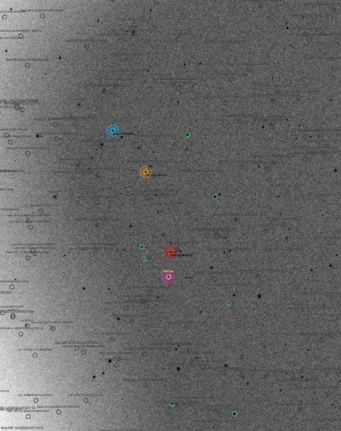 チャート - CW Cas, JD 2461266.36119