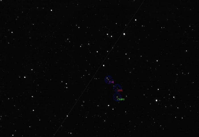 チャート - ASASSN-V J224100.48+692813.5, JD 2461267.39098