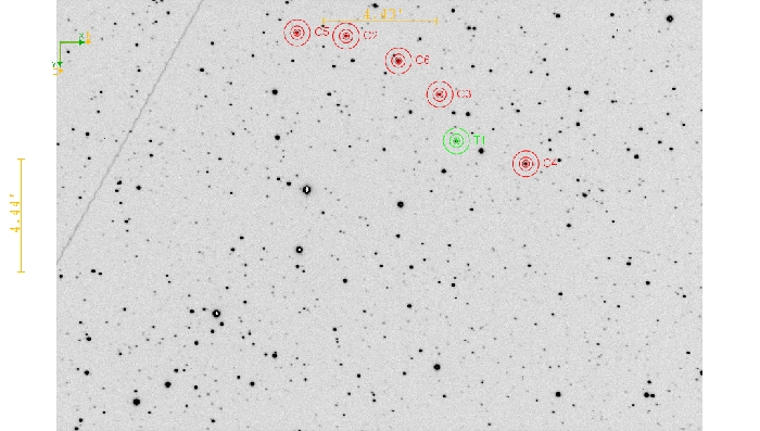 チャート - Kepler-854, JD 2461276.30544