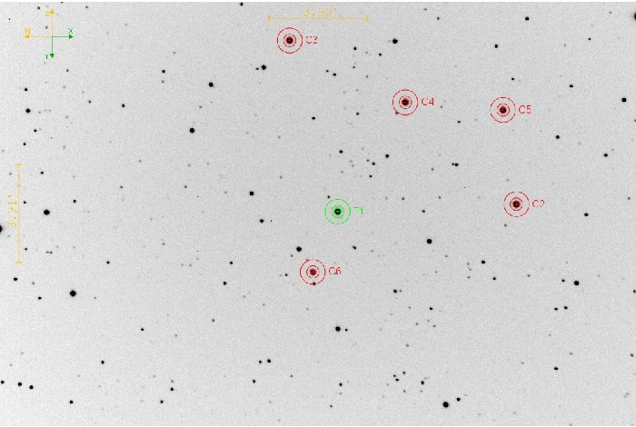 チャート - KELT-1, JD 2461328.25821