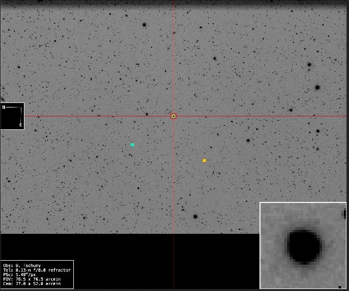 チャート - V0535 Peg, JD 2461330.57863