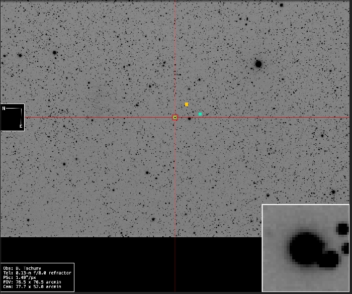 チャート - V0651 Cas, JD 2461331.56344