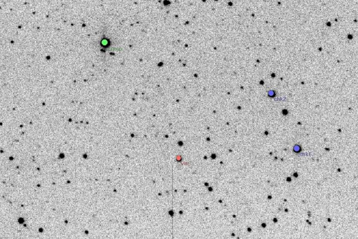 チャート - HP Aur, JD 2454018.58919