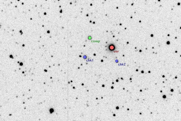 チャート - HS Her, JD 2456148.31932