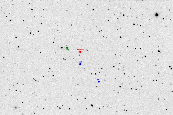 チャート - V0873 Per, JD 2456154.43708