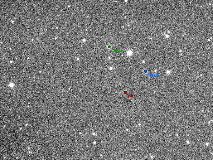 チャート - XY Leo, JD 2456745.30736