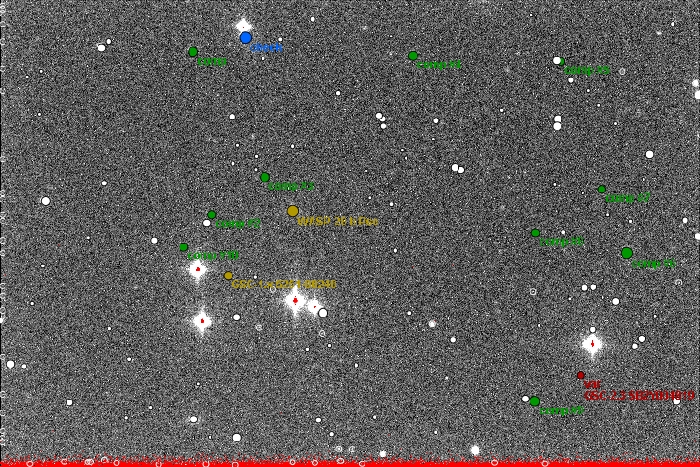 チャート - 2MASS J23334239-0129396, JD 2456541.34547