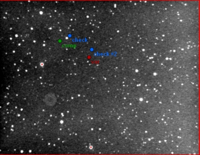 チャート - V0445 Cas, JD 2456553.28748