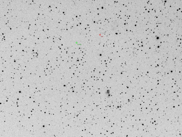 チャート - CzeV580, JD 2456709.25248
