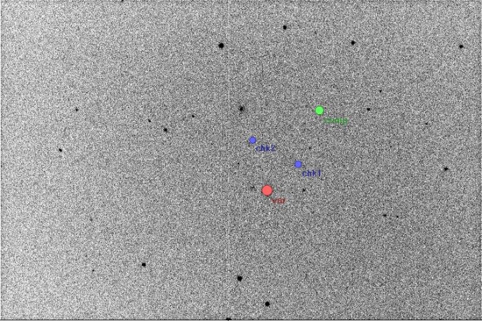 チャート - UZ Leo, JD 2456716.33896