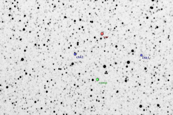 チャート - V2388 Oph, JD 2454593.45069