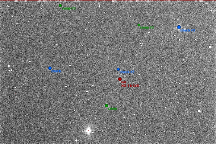 チャート - XO-1, JD 2456725.53194