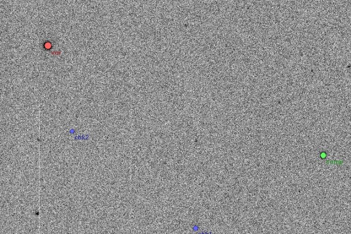 チャート - T CrB, JD 2454623.34113